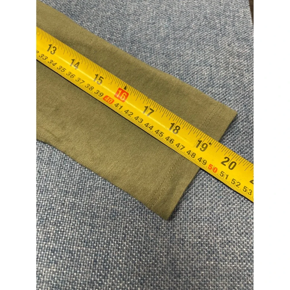 Old Navy Boys XL 14-16 Long Sleeve Tee Olive Green Crew Neck Solid Shirt